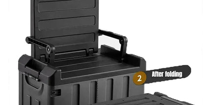 Folding Storage Box Large Capacity Organizer Collapsible Container for Home Use