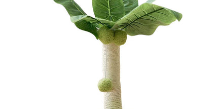 Cat Scratching Coconut Tree Kitten Post Sisal Covered Scratcher Pole Toy 32/38cm - M