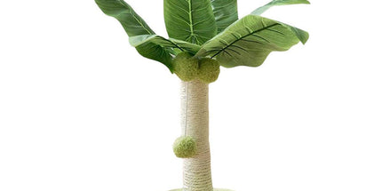 Cat Scratching Coconut Tree Kitten Post Sisal Covered Scratcher Pole Toy 32/38cm - S
