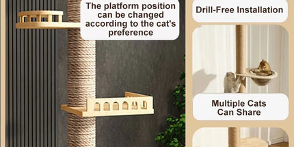 Cat Toy Cat Climbing Frame Floor Standing Multi Functional Cat Tree Pet Furniture - Simple Cat Tree