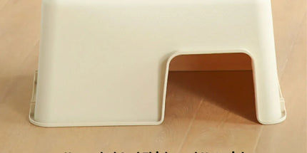 Cat Litter Box Large Semi Milk Coffee Colour Toilet High Sided Odour Control