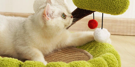 Durable Cat Scratching Bowl Mat Scratch Post Tree Cat Toy for Long-lasting Fun