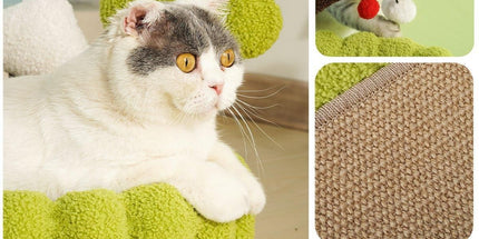 Durable Cat Scratching Bowl Mat Scratch Post Tree Cat Toy for Long-lasting Fun