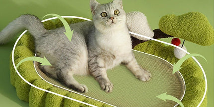 Durable Cat Scratching Bowl Mat Scratch Post Tree Cat Toy for Long-lasting Fun