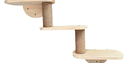 Solid Wood Wall Mounted Cat Climbing Tree Rack Platform Space Capsule Bed Shelf