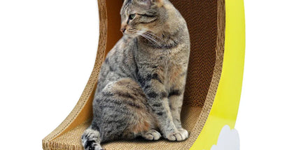 1-Piece Moon-Shaped Corrugated Cardboard Cat Scratcher Tyack eCommerce Solutions