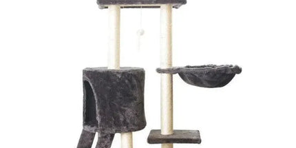 Cat Tree Scratching Post Gym House Condo Scratcher Furniture Tower - Grey