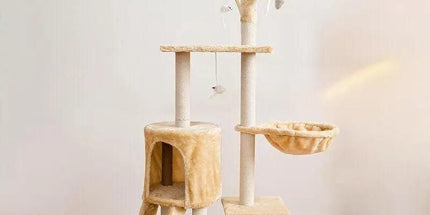 Cat Tree Scratching Post Gym House Condo Scratcher Furniture Tower - Grey