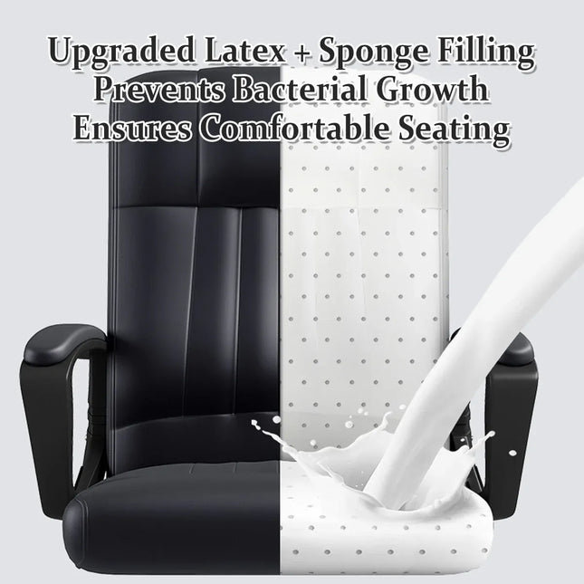 Swivel Office Chair Adjustable Height Padded Seat Computer Chair With Wheels