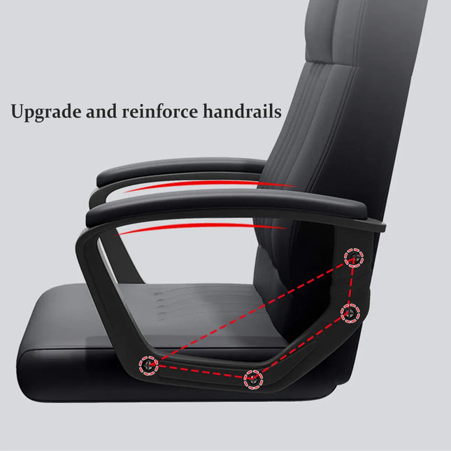 Swivel Office Chair Adjustable Height Padded Seat Computer Chair With Wheels