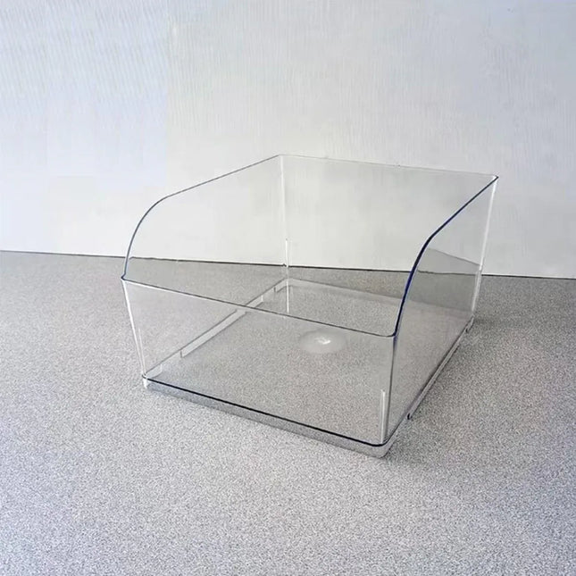 10PCS Clear Plastic Storage Box Set Food Supermarket Display Organizer Container - L