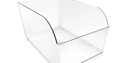 10PCS Clear Plastic Storage Box Set Food Supermarket Display Organizer Container - L
