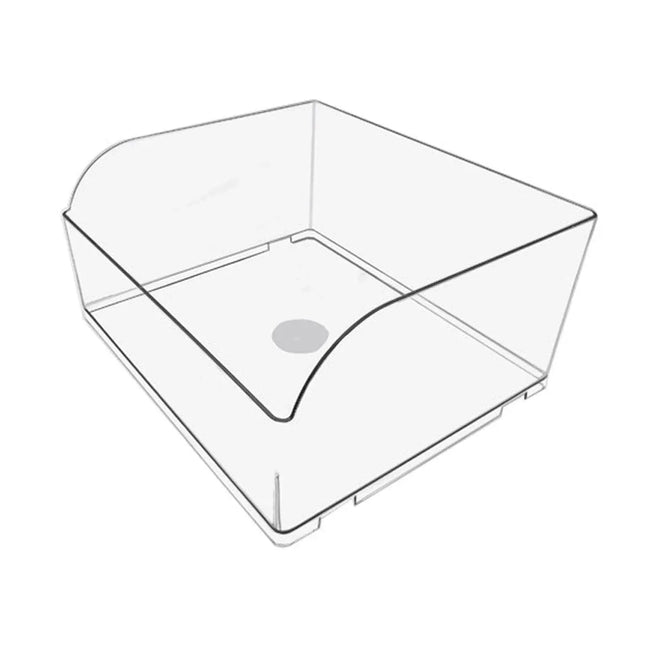 10PCS Clear Plastic Storage Box Set Food Supermarket Display Organizer Container - L