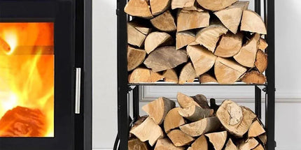 5-Piece Firewood Storage Rack and Fireplace Tool Set Tyack eCommerce Solutions
