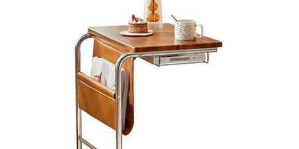 Wheeled Desk For Home Office Bedroom Lockable Wheels Space Saving Sturdy Use