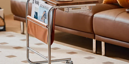 Wheeled Desk For Home Office Bedroom Lockable Wheels Space Saving Sturdy Use