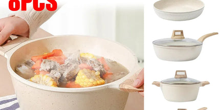 8pcs Cookware Set Cooking Set Non Stick for for Home Kitchen Restaurant Daily