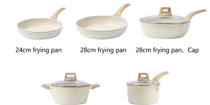 8pcs Cookware Set Cooking Set Non Stick for for Home Kitchen Restaurant Daily