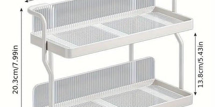 2 Tier Shelf Kitchen Storage Rack Organizer for Home and Countertop Organization
