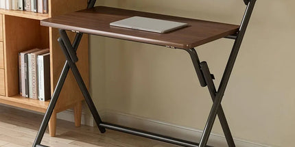 Portable Folding Desk Table X-Shaped Stable for Home Office Study