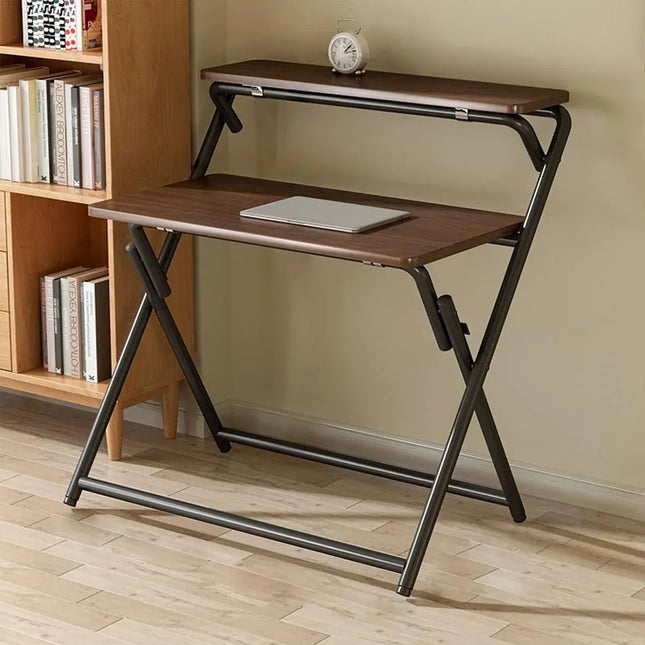 Portable Folding Desk Table X-Shaped Stable for Home Office Study