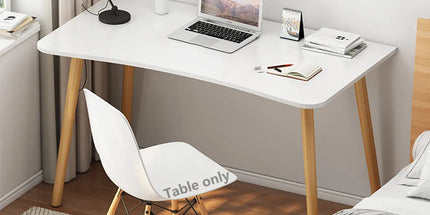 Rectangular Desktop Computer Desk Office Table Sturdy Space-Saving Home Office