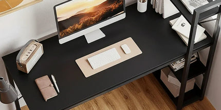 Minimalist Home Computer Desk with Shelves Study Workstation