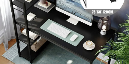 Minimalist Home Computer Desk with Shelves Study Workstation