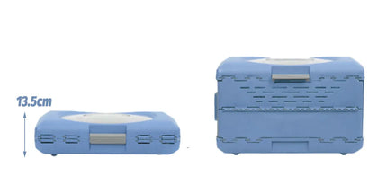 Foldable Pet Carrier Portable Dog Cat Travel Bag Cage House Kennel Case Blue