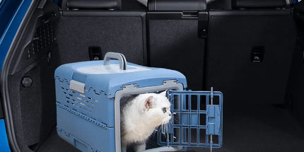 Foldable Pet Carrier Portable Dog Cat Travel Bag Cage House Kennel Case Blue