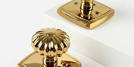 Pumpkin Door Lock Brass Invisible Bedroom Door Lock Indoor Privacy Security Lock
