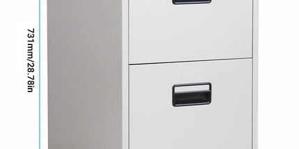 2 Drawer Lockable Steel File Cabinet Office Storage Document Organiser Secure Tyack eCommerce Solutions