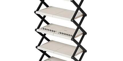 5 Tier Folding Shoe Rack Simple Shoe Storage Organizer for Home and Closet Use