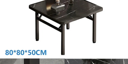 Folding Square Table Space Saving Durable for Home Office Balcony
