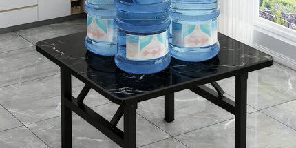 Folding Square Table Space Saving Durable for Home Office Balcony