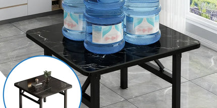 Folding Square Table Space Saving Durable for Home Office Balcony
