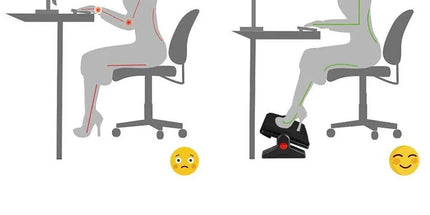 Ergonomic Footrest Stool for Office Foot Pedal Massage Footboard Home