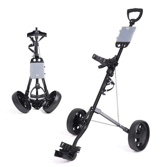 Foldable Aluminum Golf Push Pull Trolley Cart Lightweight Buggy for Easy Transport
