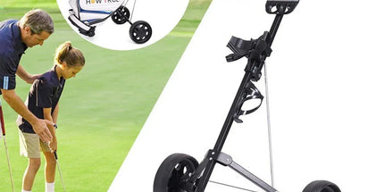 Foldable Aluminum Golf Push Pull Trolley Cart Lightweight Buggy for Easy Transport