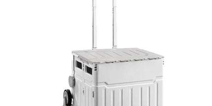 Light Grey Folding Utility Trolley with Lid - 1 Piece Tyack eCommerce Solutions