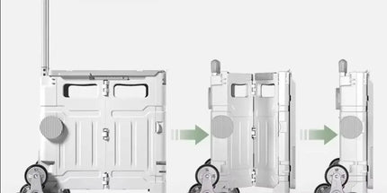 Light Grey Folding Utility Trolley with Lid - 1 Piece Tyack eCommerce Solutions