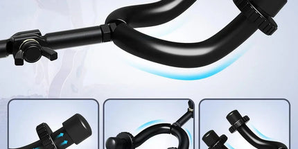 5 Hangers Guitar Wall Stand with Adjustable Aluminium Alloy Rail Black Tyack eCommerce Solutions