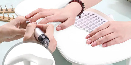 Manicure Hand Rest PU Leather Nail Arm Cushion Portable Tilting Detachable Pad
