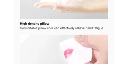 Manicure Hand Rest PU Leather Nail Arm Cushion Portable Tilting Detachable Pad