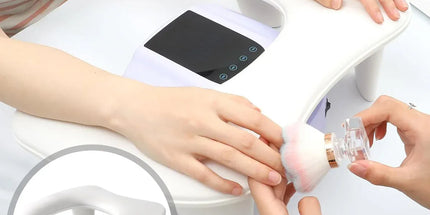 Manicure Hand Rest PU Leather Nail Arm Cushion Portable Tilting Detachable Pad