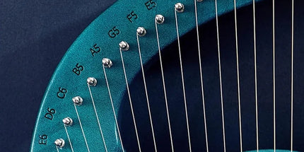 Solid Wood Veneer Laiya 24-String Harp Basic Model Beginner Music Instrument - Purple Red