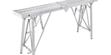 Folding Scaffolding Platform Galvanized Steel Pipe 150kg Load-Bearing Adjustable