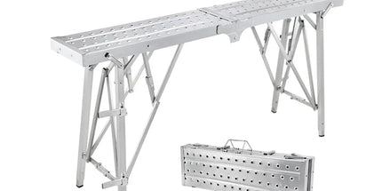 Folding Scaffolding Platform Galvanized Steel Pipe 150kg Load-Bearing Adjustable