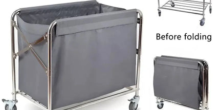 Multi Functional Hand Pushed Cloth Cleaning Service Cart Hotel Guesthouse Rooms