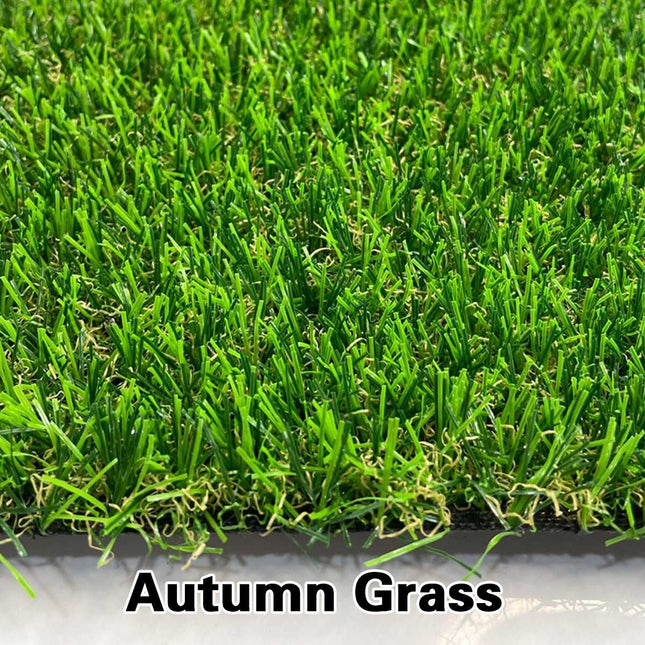 Artificial Synthetic Grass Lawn Realistic Fake Turf Garden Outdoor Decor Set - 1cm